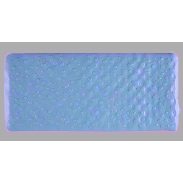 AQUALONA BATH MAT CONTEMPORARY BLUE 34 X74CM